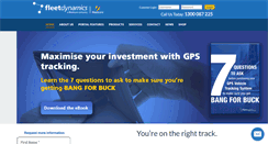 Desktop Screenshot of fleetdynamics.com.au